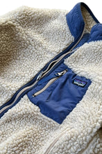 画像をギャラリービューアに読み込む, MADE IN MEXICO 90&#39;S RETRO-X FLEECE JACKET / BEIGE [SIZE: KIDS XL USED]
