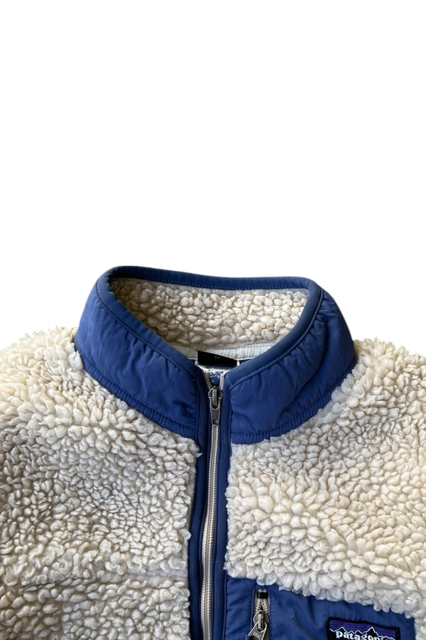 MADE IN MEXICO 90'S RETRO-X FLEECE JACKET / BEIGE [SIZE: KIDS XL USED]