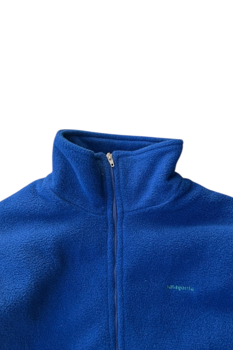 MADE IN USA 96'S CAPLINE LIGHT HALF-ZIP FLEECE / BLUE [SIZE: S USED]