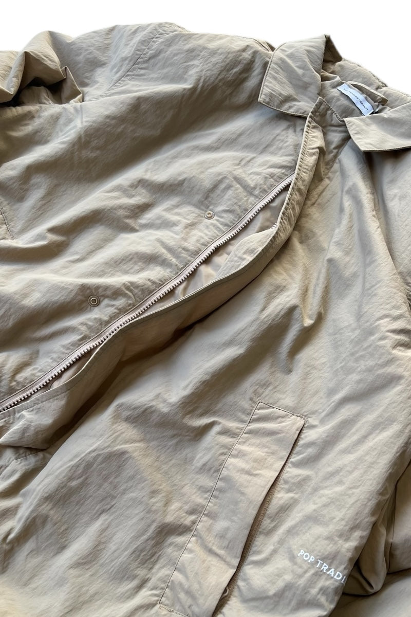 3M THINSULATE NYLON PUFF COAT / BEIGE [SIZE: XL USED]
