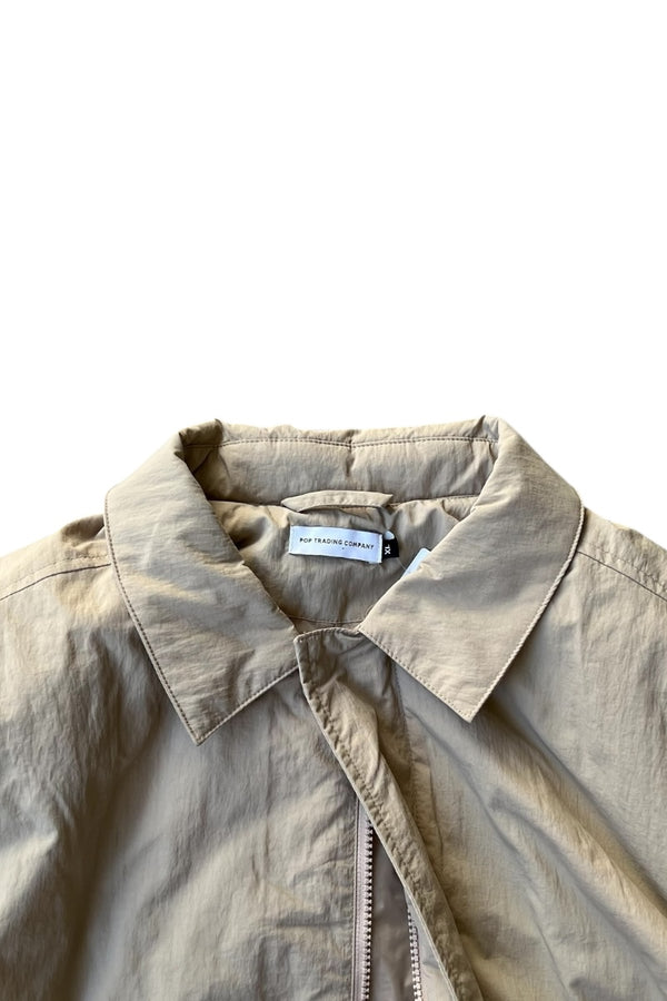 3M THINSULATE NYLON PUFF COAT / BEIGE [SIZE: XL USED]