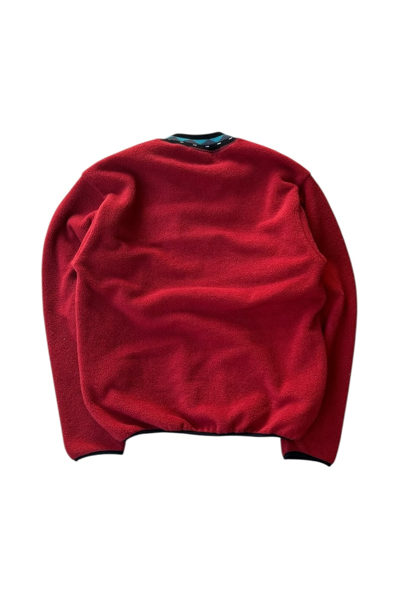 MADE IN USA 90'S FLEECE SWEATSHIRT / RED [SIZE: M USED]
