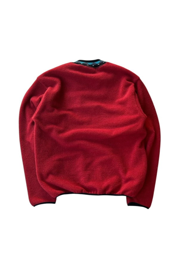 MADE IN USA 90'S FLEECE SWEATSHIRT / RED [SIZE: M USED]
