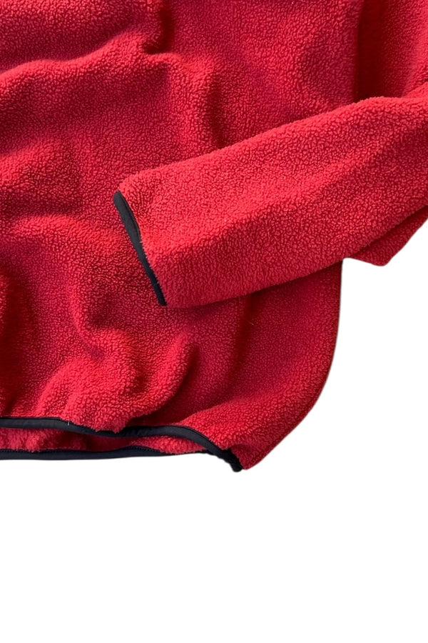 MADE IN USA 90'S FLEECE SWEATSHIRT / RED [SIZE: M USED]
