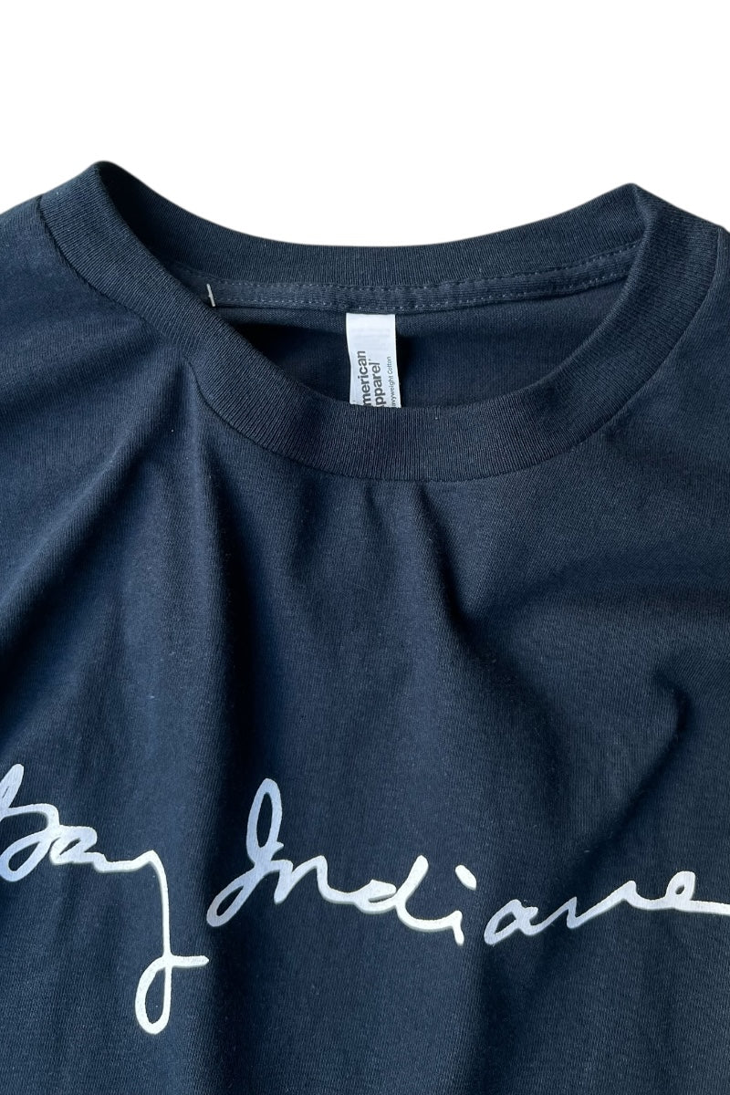 GARY INDIANA BIBLIOGRAPHY TEE / NAVY [NEW][Not released in Japan]