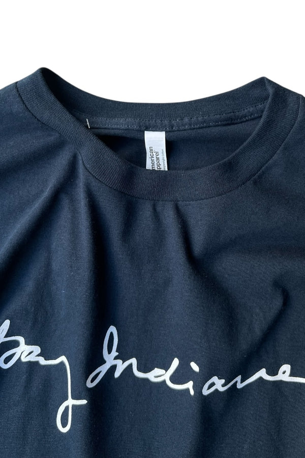 GARY INDIANA BIBLIOGRAPHY TEE / NAVY [NEW][Not released in Japan]