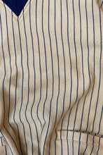 画像をギャラリービューアに読み込む, 70&#39;S V-NECK POKETED SWEATSHIRT / STRIPE [SIZE: S USED]
