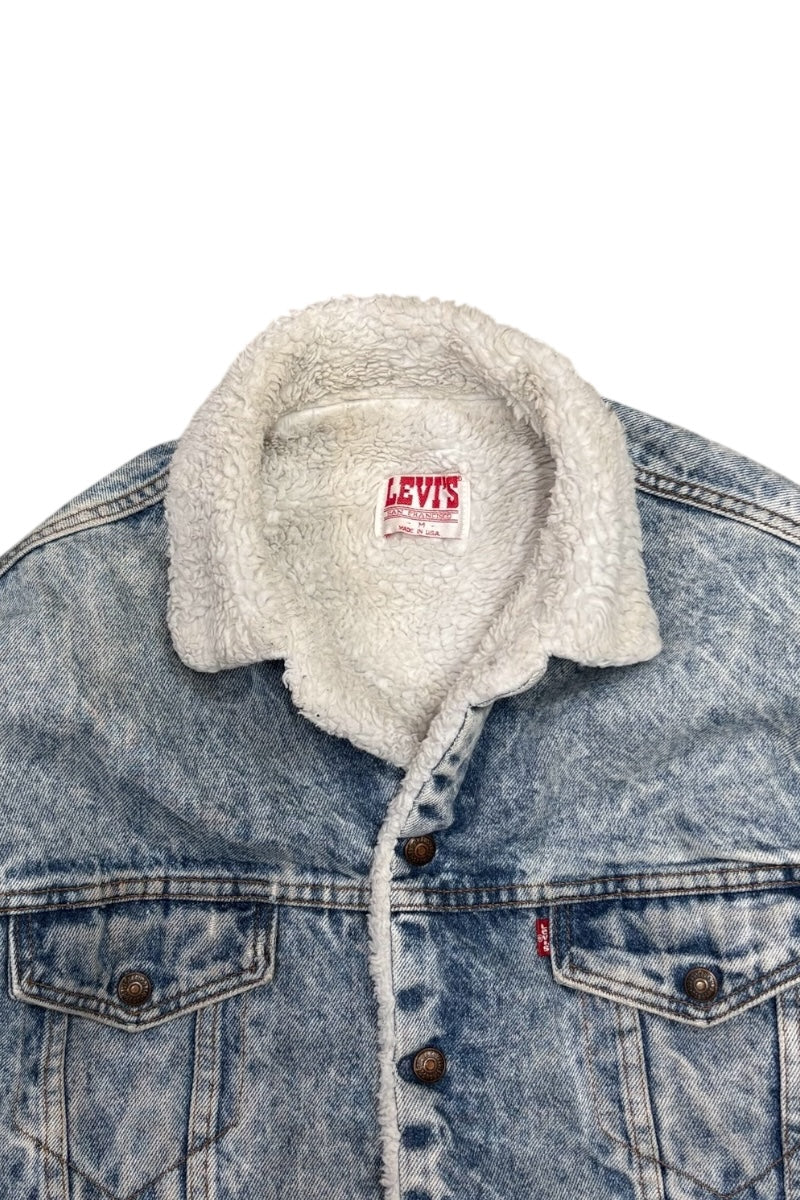 MADE IN USA 80'S 3RD TYPE BOA DENIM JACKET / INDIGO [SIZE: M USED]