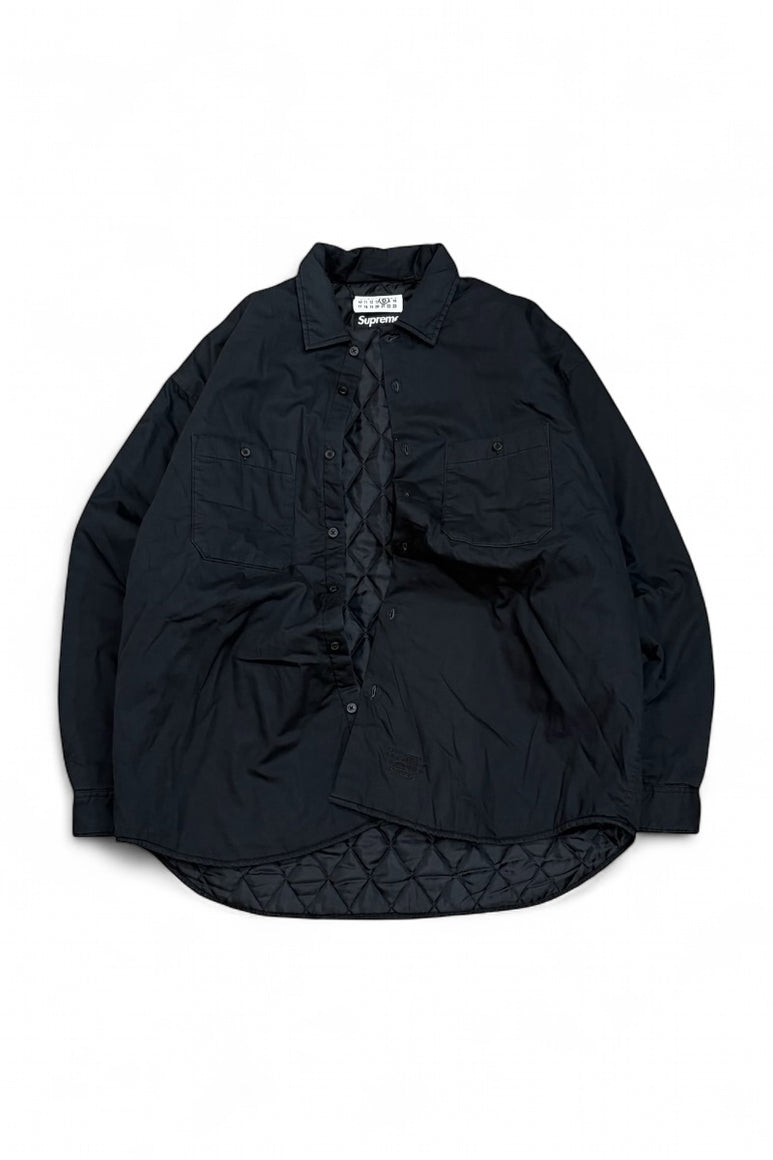 24SS PADDED SHIRT JACKET / BLACK [SIZE: 48 USED]
