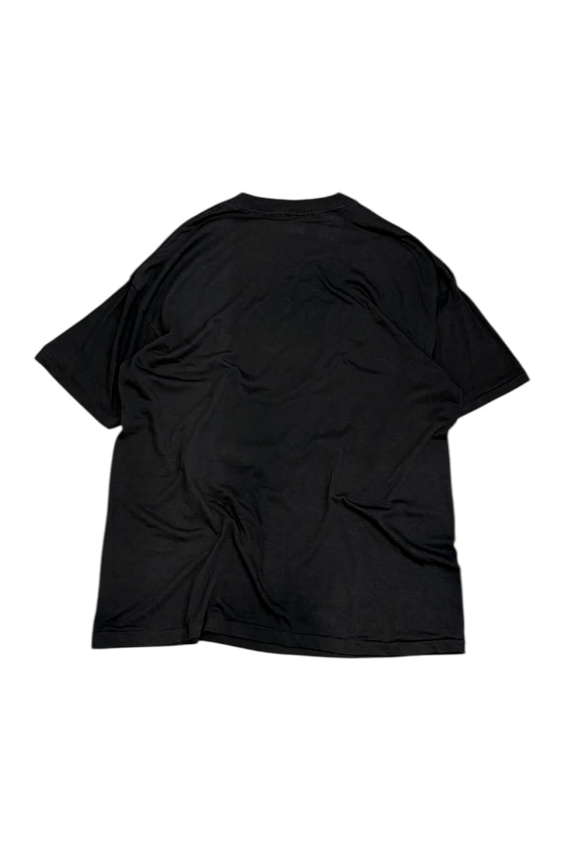 MADE IN USA 88'S BUDWEISER ADVERTISING T-SHIRT / BLACK [SIZE: XL USED]