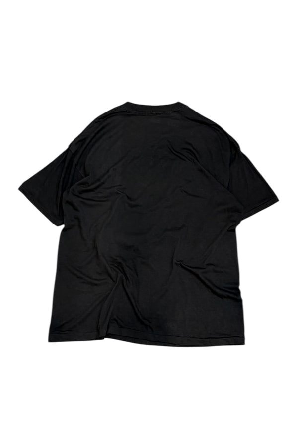 MADE IN USA 88'S BUDWEISER ADVERTISING T-SHIRT / BLACK [SIZE: XL USED]