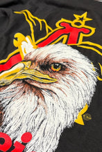 画像をギャラリービューアに読み込む, MADE IN USA 88&#39;S BUDWEISER ADVERTISING T-SHIRT / BLACK [SIZE: XL USED]

