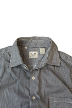 画像をギャラリービューアに読み込む, 80-94&#39;S L/S STRIPE SHIRT / WHITE [SIZE: M USED]
