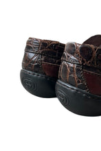 画像をギャラリービューアに読み込む, MADE IN ITALY 80&#39;S CROCODILE LEATHER HORSEBIT LOAFERS / BROWN [SIZE: 42 (27cm相当) USED]
