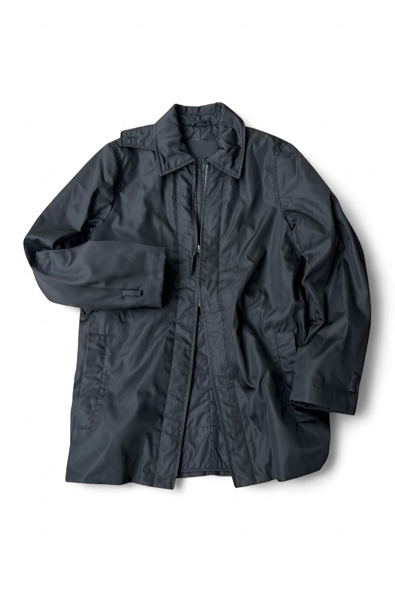 MADE IN ITALY NYLON PUFF JACKET / BLACK [SIZE: 40 USED]