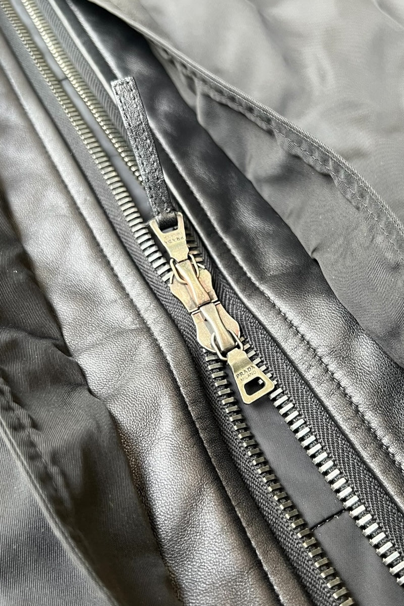 MADE IN ITALY NYLON PUFF JACKET / BLACK [SIZE: 40 USED]