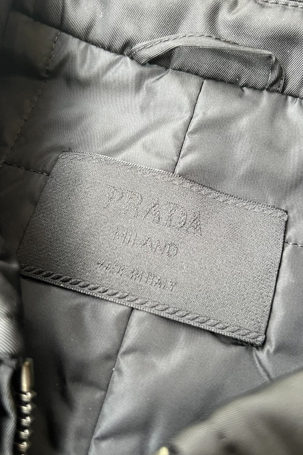 MADE IN ITALY NYLON PUFF JACKET / BLACK [SIZE: 40 USED]