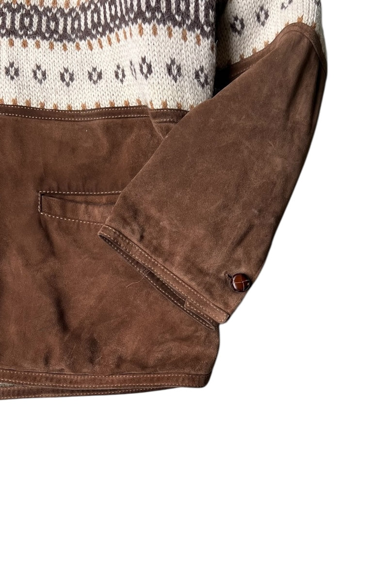 MADE IN ITALY SHEARLING JACKET / BROWN [SIZE: 50 USED]