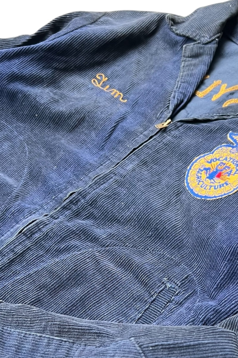 70'S FFA JACKET LOT100 PENNSYLVANIA / NAVY [SIZE: 38 USED]