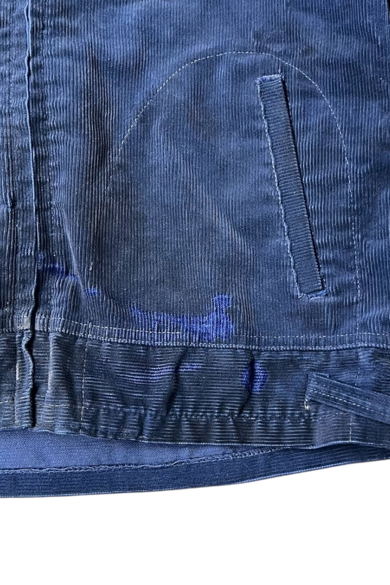 50-70'S FFA CORDUROY JACKET / NAVY [SIZE: M USED]