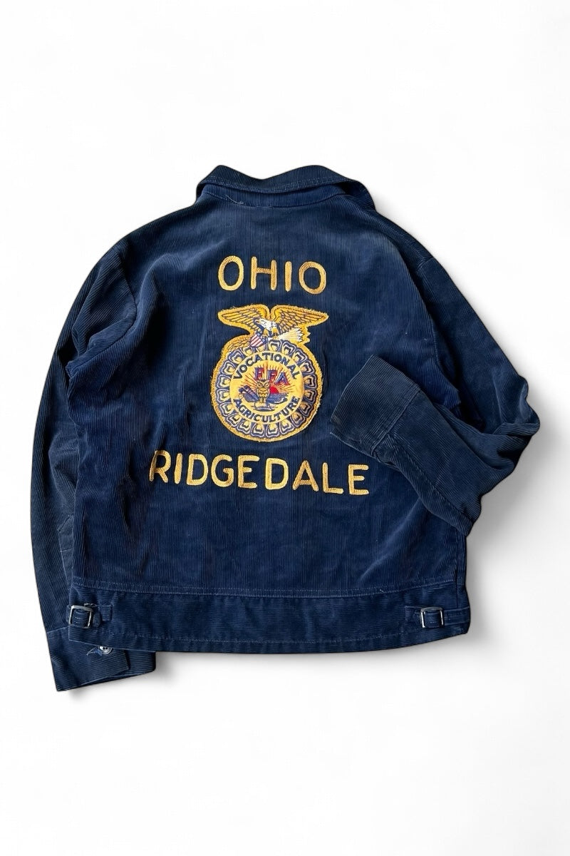 50-70'S FFA CORDUROY JACKET / NAVY [SIZE: M USED]