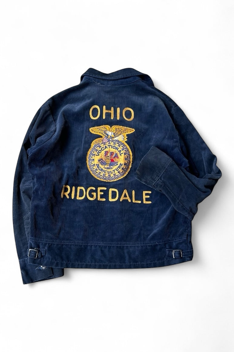 50-70'S FFA CORDUROY JACKET / NAVY [SIZE: M USED]