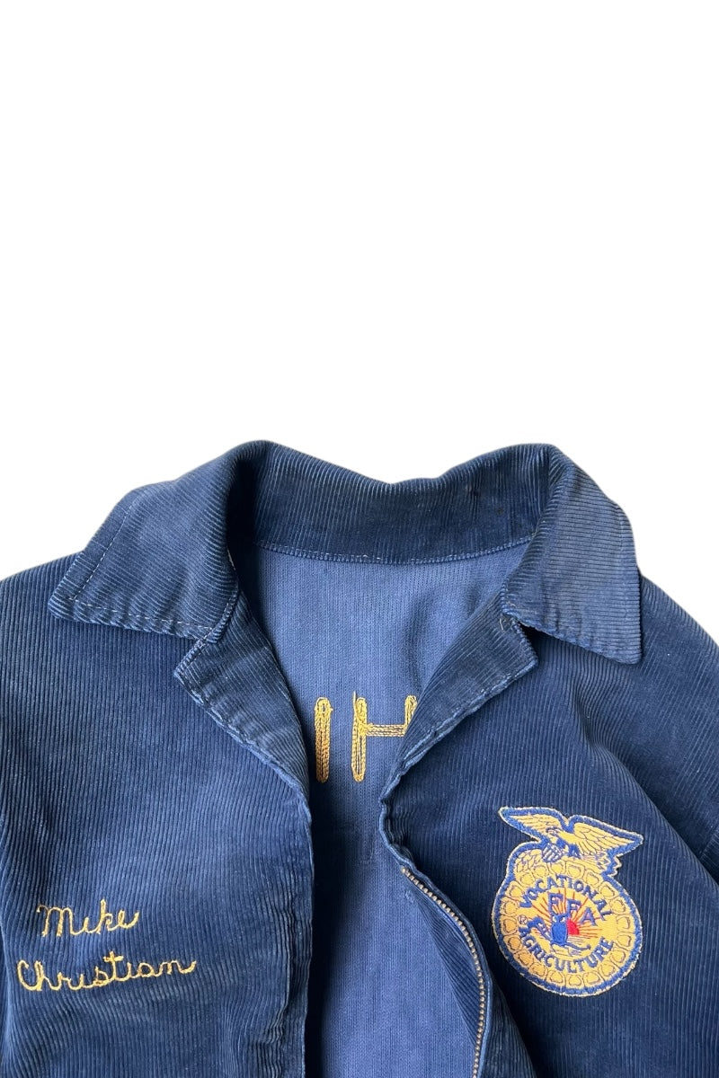 50-70'S FFA CORDUROY JACKET / NAVY [SIZE: M USED]