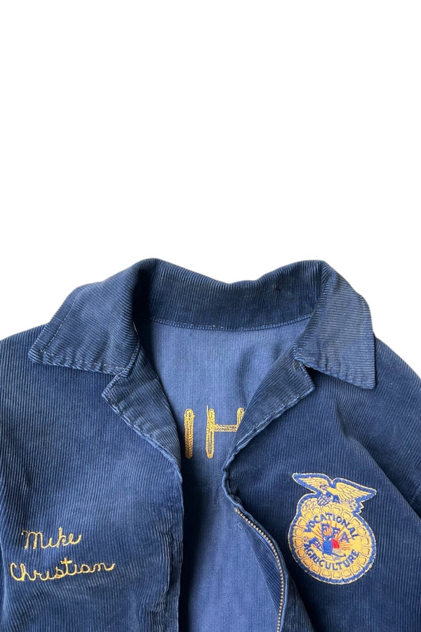 50-70'S FFA CORDUROY JACKET / NAVY [SIZE: M USED]