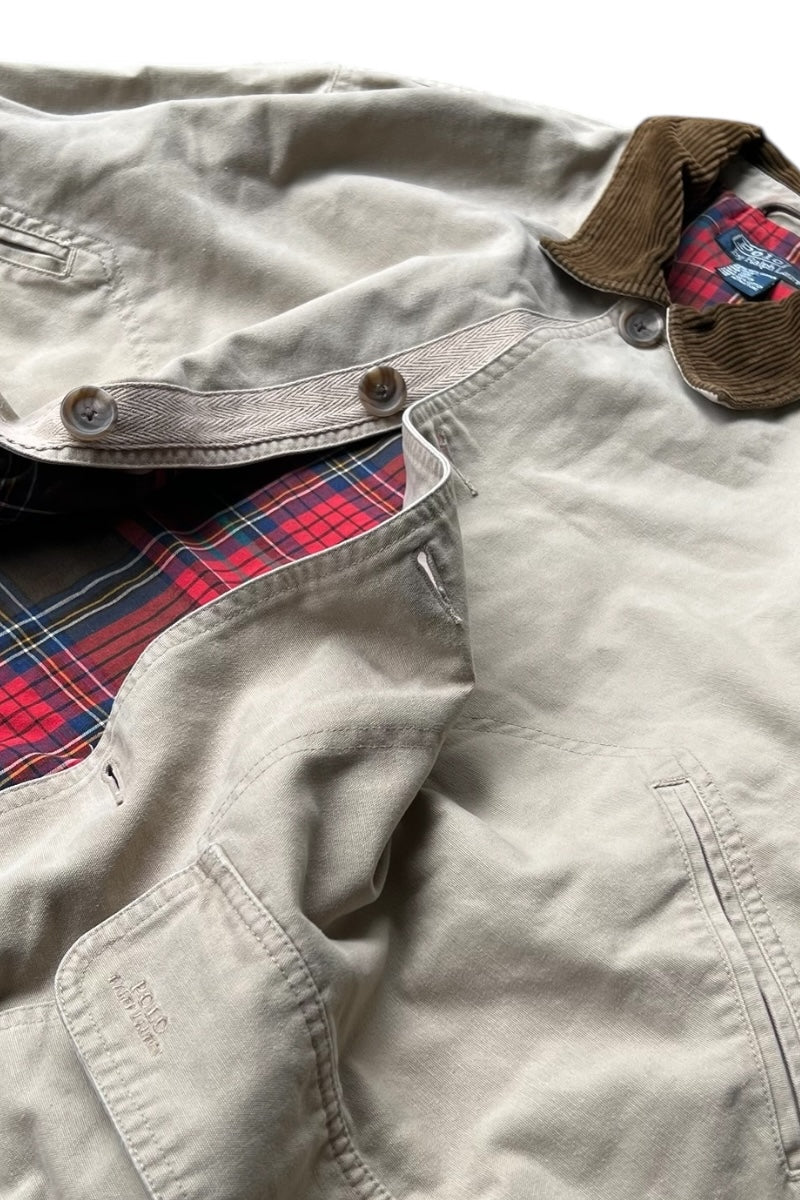 90'S HUNTING JACKET / BEIGE [SIZE: L USED]