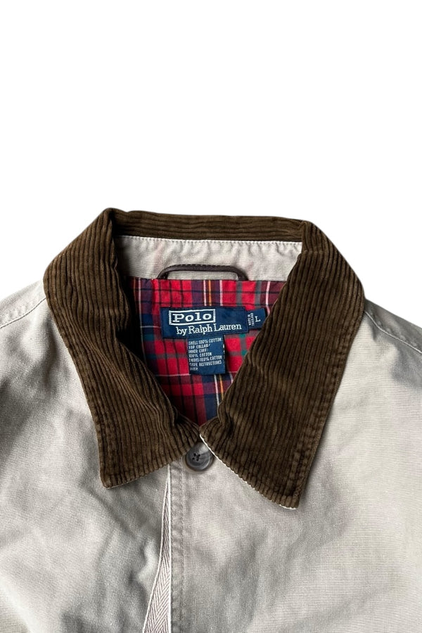 90'S HUNTING JACKET / BEIGE [SIZE: L USED]