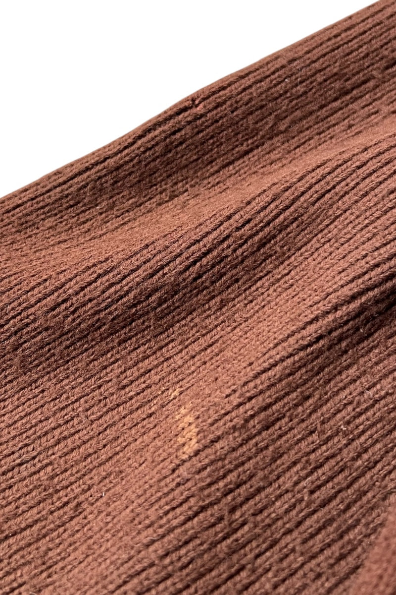 80-90s SUEDE KNIT JACKET / BROWN [SIZE: M USED]