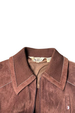 画像をギャラリービューアに読み込む, 80-90&#39;S SUEDE KNIT JACKET / BROWN [SIZE: M USED]
