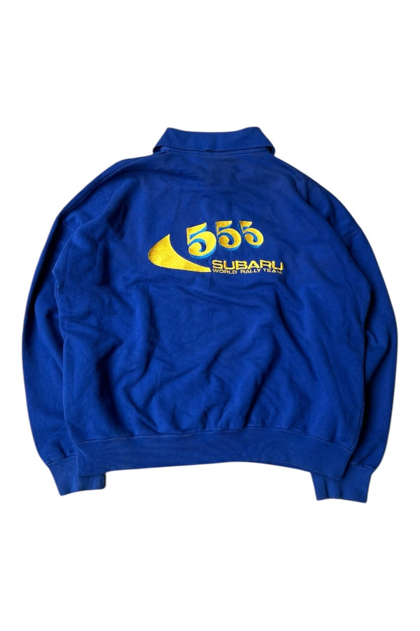 90'S WORLD RALLY TEAM SWEAT POLO SHIRT / BLUE [SIZE: XL USED]