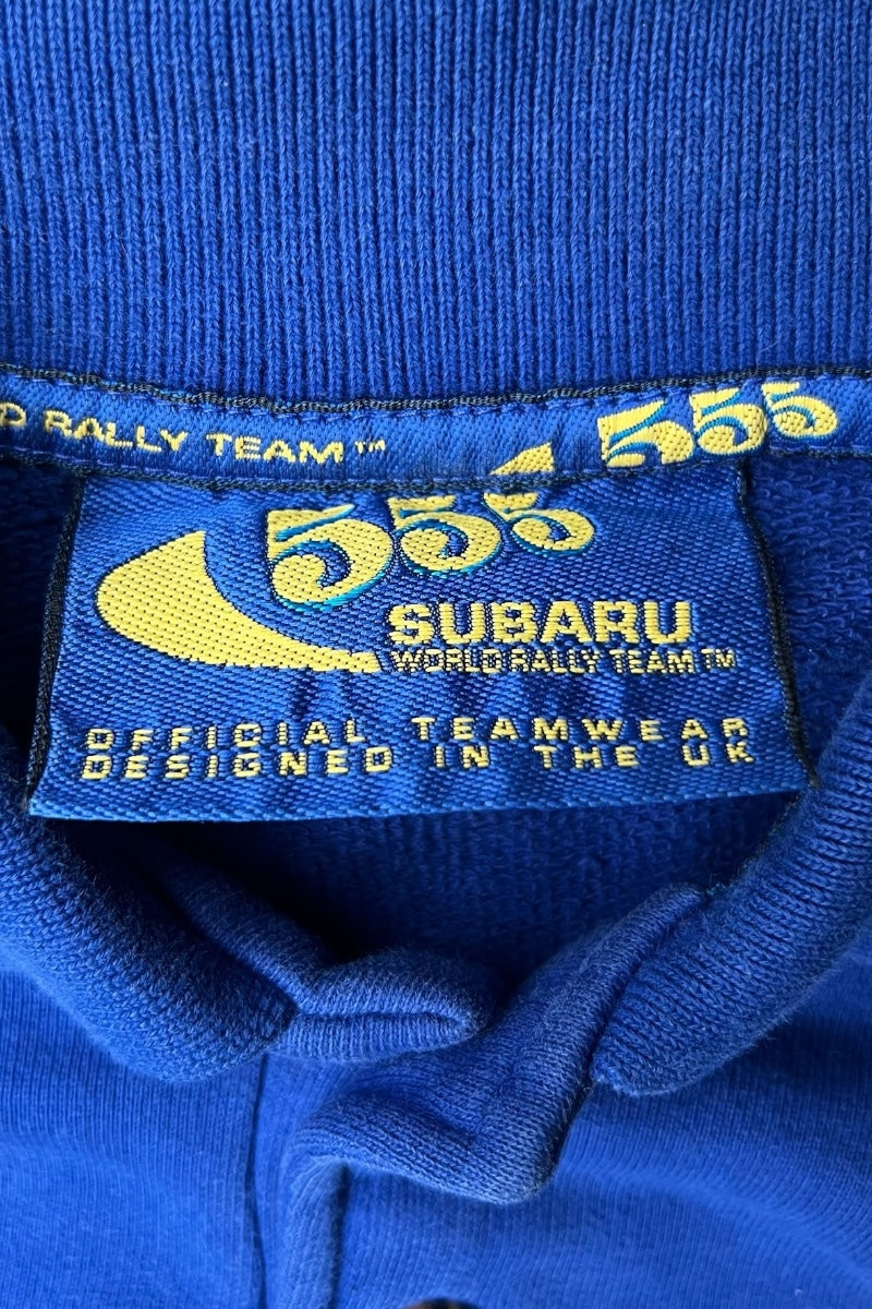 90'S WORLD RALLY TEAM SWEAT POLO SHIRT / BLUE [SIZE: XL USED]