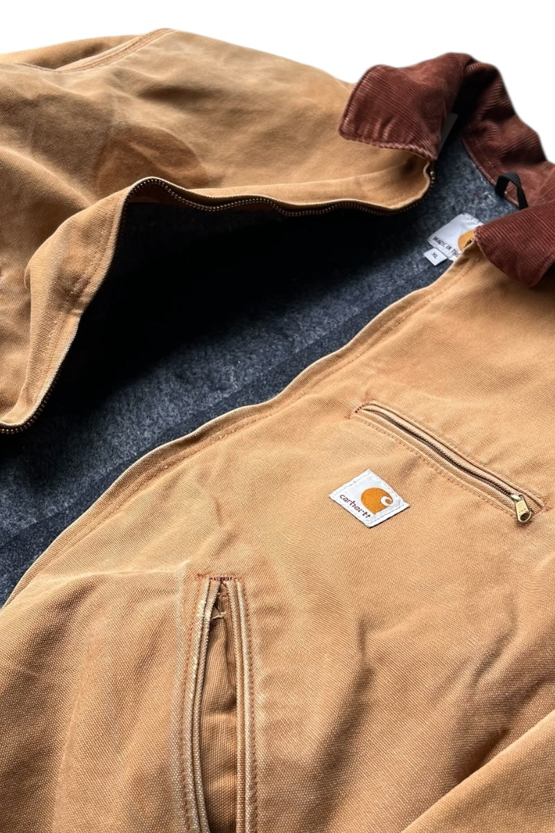 MADE IN USA 13'S DUCK DETROIT JACKET W/BLANKET LINER / BEIGE [SIZE: XL USED]