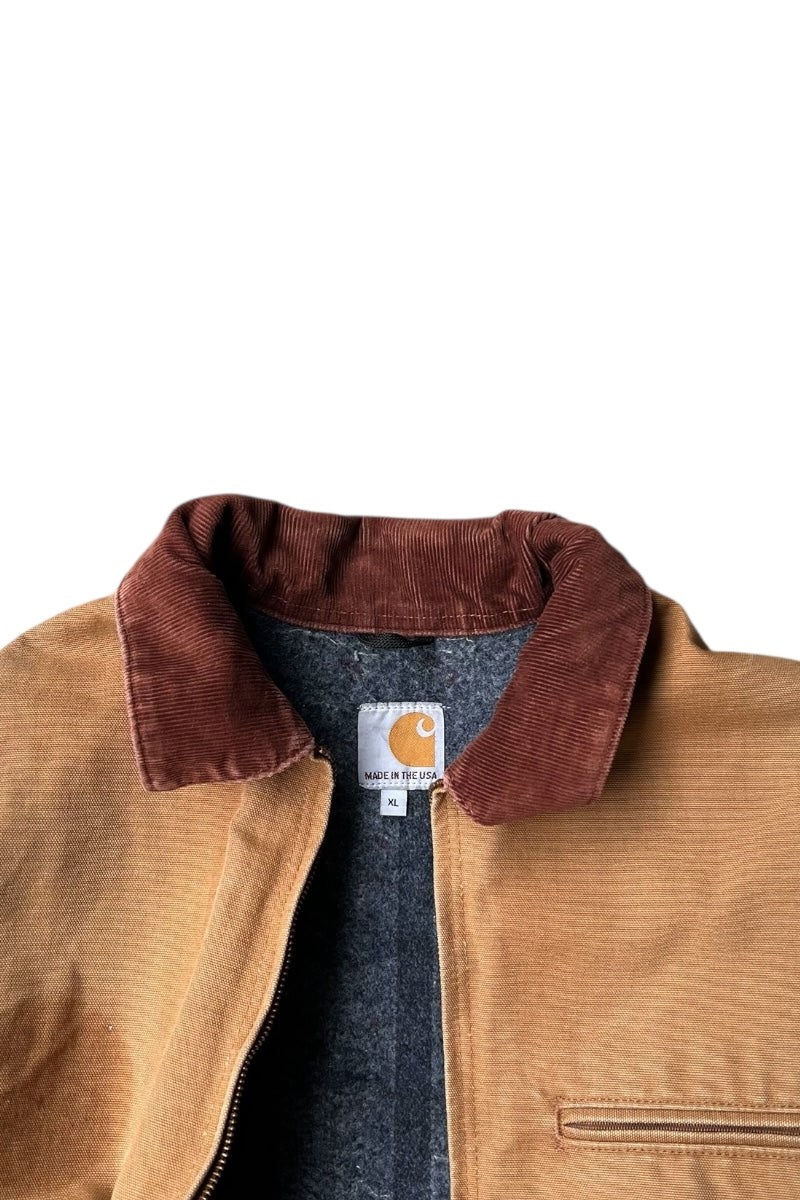 MADE IN USA 13'S DUCK DETROIT JACKET W/BLANKET LINER / BEIGE [SIZE: XL USED]