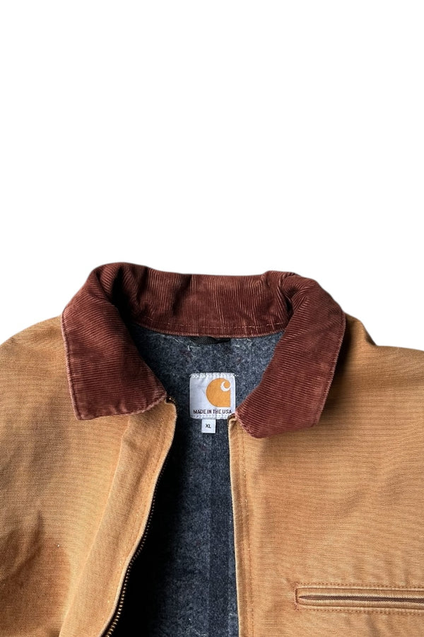 MADE IN USA 13'S DUCK DETROIT JACKET W/BLANKET LINER / BEIGE [SIZE: XL USED]