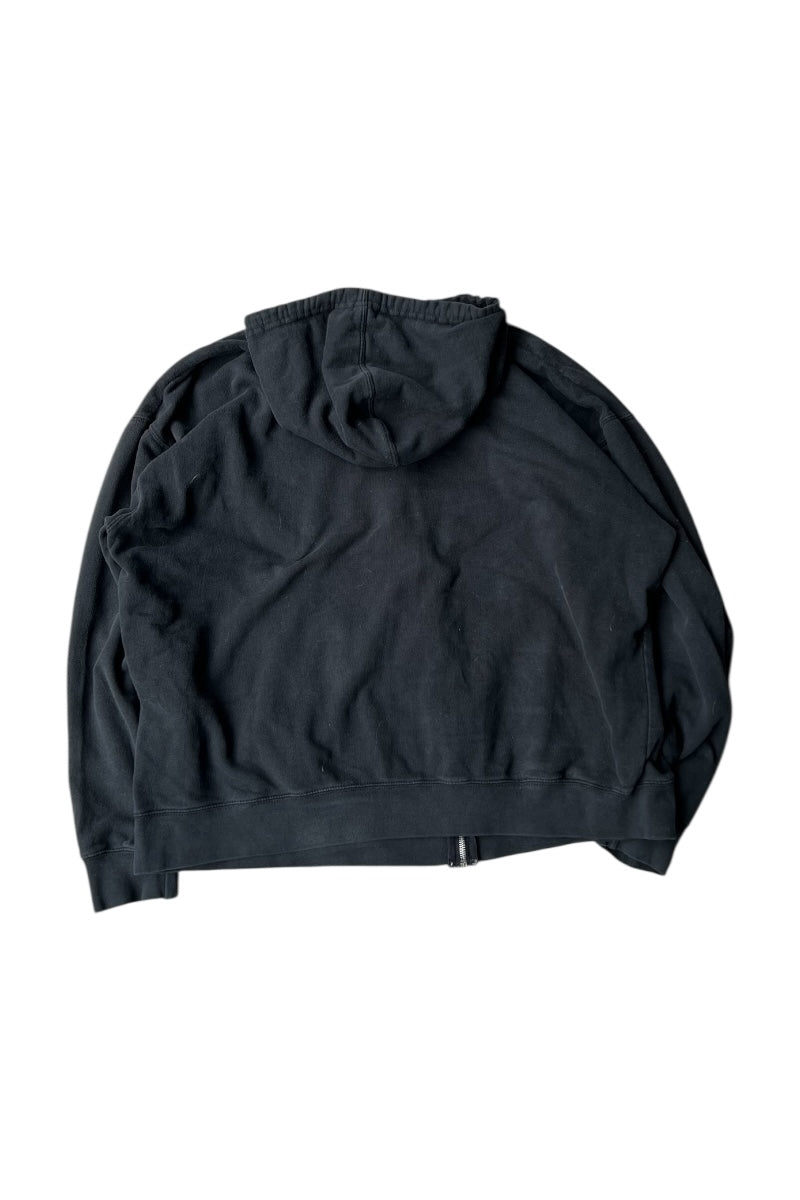 Y2K EARLY 00'S EMINEM MUSIC ZIP HOODIE SWEATSHIRT / BLACK [SIZE: 2XL USED]