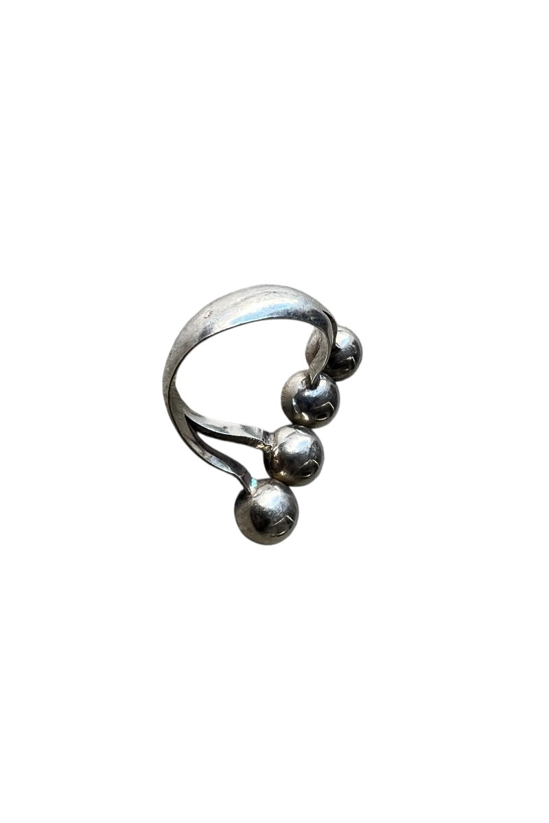 925 SILVER RING / SILVER [SIZE: Equivalent to JP size 14, USED]