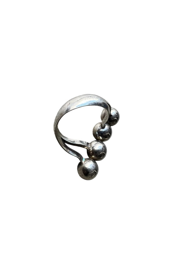 925 SILVER RING / SILVER [SIZE: Equivalent to JP size 14, USED]