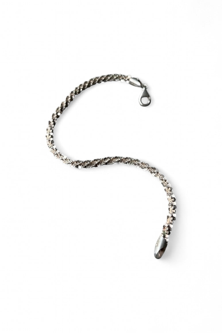 MADE IN ITALY 925 SILVER BRACELET / SILVER [SIZE: ONE SIZE USED]