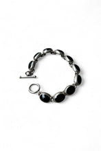 画像をギャラリービューアに読み込む, MADE IN MEXICO 925 SILVER BRACELET W/ONYX / SILVER [SIZE: ONE SIZE USED]
