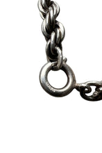 画像をギャラリービューアに読み込む, STERLING SILVER FRENCH ROPE NECKLACE / SILVER [SIZE: ONE SIZE USED]
