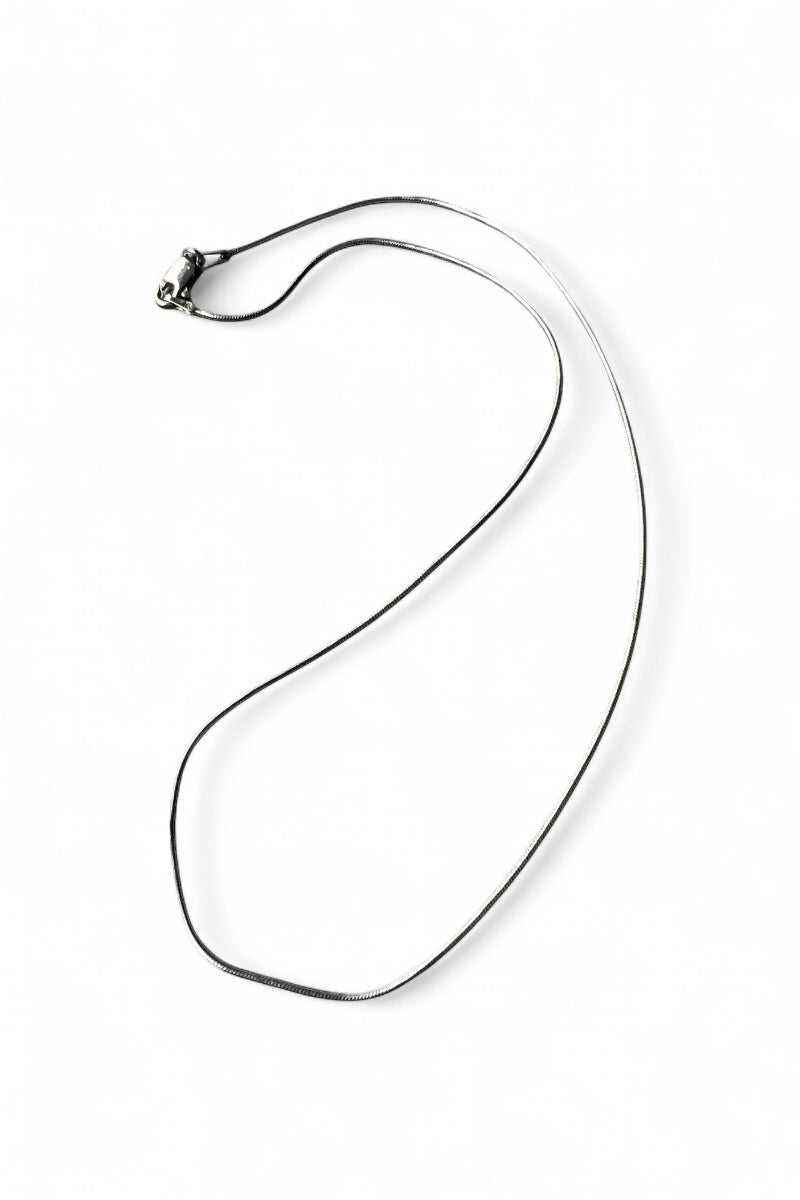 MADE IN ITALY 925 SILVER SNAKE CHAIN NECKLACE / SILVER [SIZE: ONE SIZE USED]