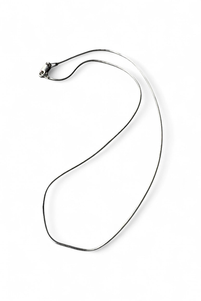 MADE IN ITALY 925 SILVER SNAKE CHAIN NECKLACE / SILVER [SIZE: ONE SIZE USED]