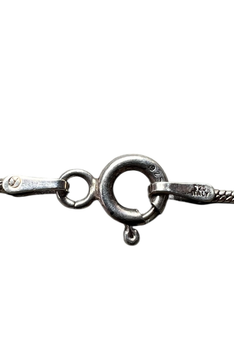 MADE IN ITALY 925 SILVER SNAKE CHAIN NECKLACE / SILVER [SIZE: ONE SIZE USED]