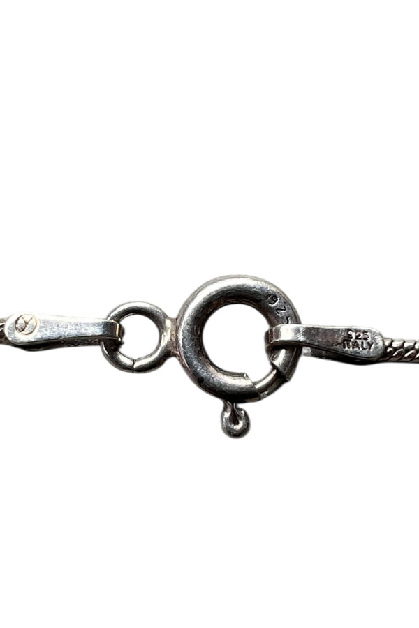 MADE IN ITALY 925 SILVER SNAKE CHAIN NECKLACE / SILVER [SIZE: ONE SIZE USED]