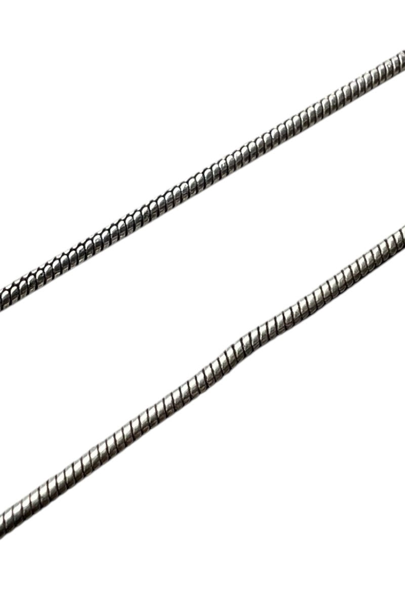 MADE IN ITALY 925 SILVER SNAKE CHAIN NECKLACE / SILVER [SIZE: ONE SIZE USED]