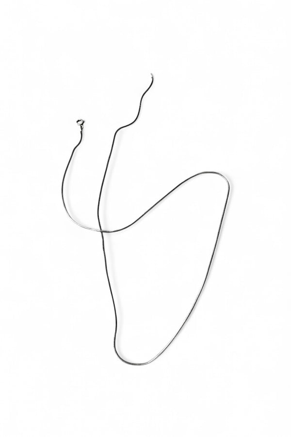 MADE IN ITALY 925 SILVER SNAKE CHAIN NECKLACE / SILVER [SIZE: ONE SIZE USED]