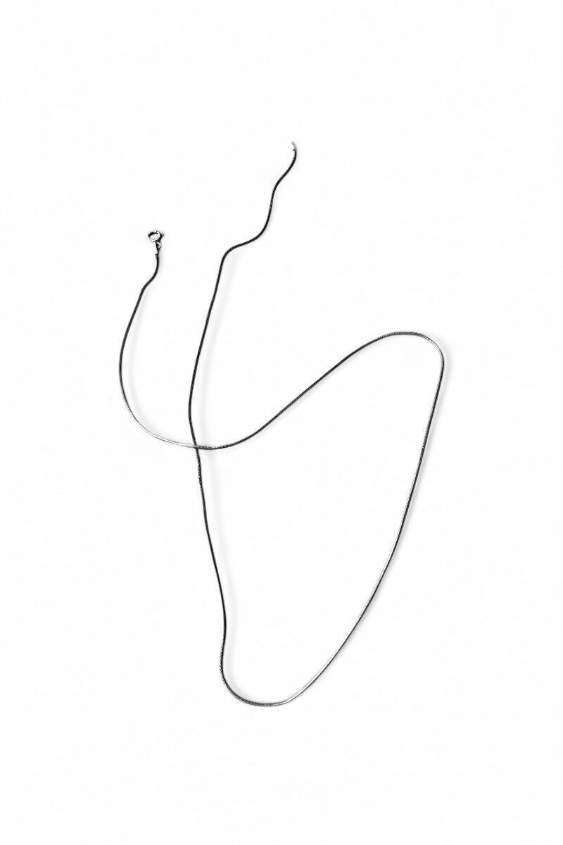 MADE IN ITALY 925 SILVER SNAKE CHAIN NECKLACE / SILVER [SIZE: ONE SIZE USED]